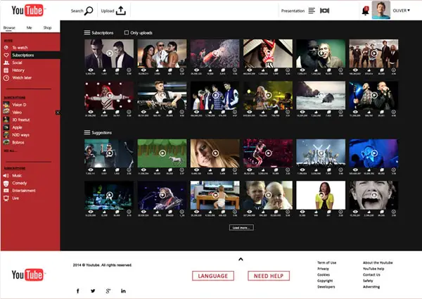 YouTube Concept by Jaroslav Hach