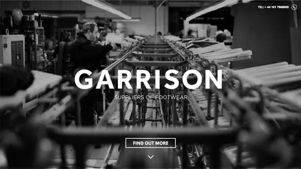 Garrison Footwear Splash Screens design