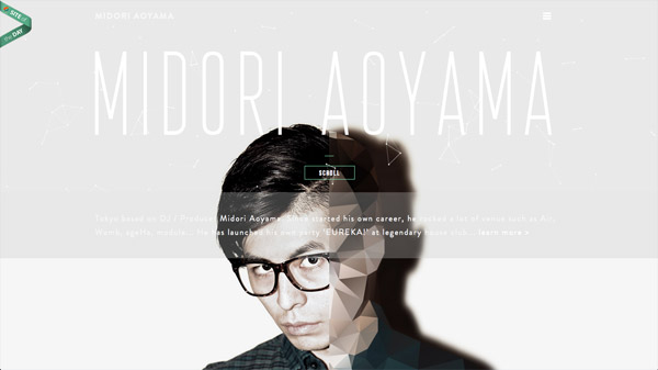 Midori Aoyama Web Designs with Beautiful Creative Typography