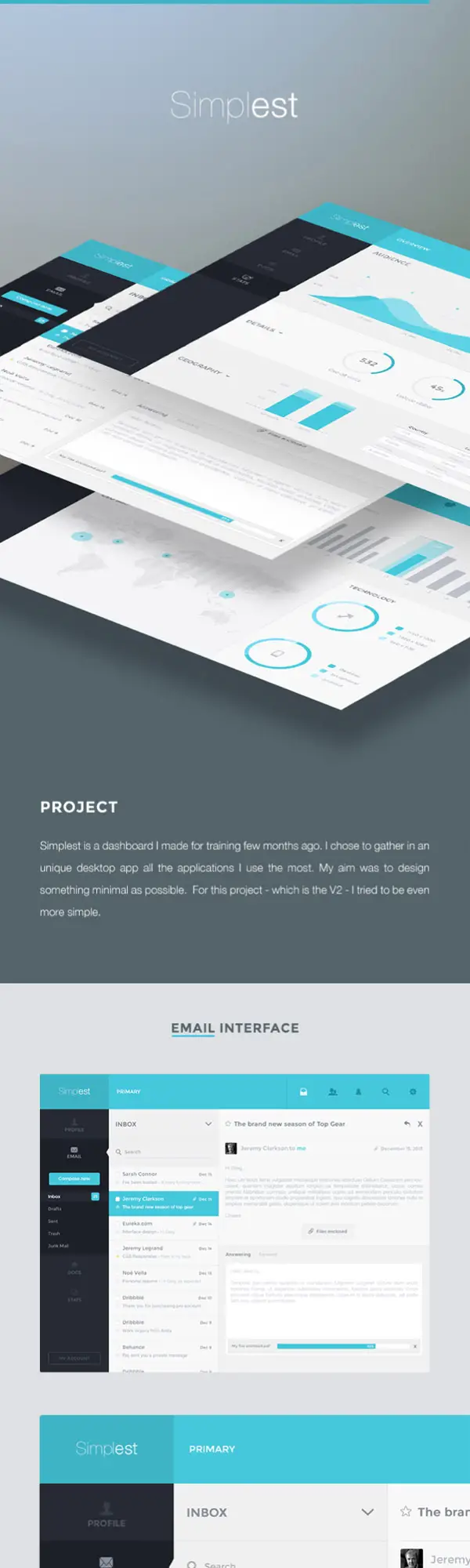 Simplest V2 by Grégoire Vella UI/UX Design Presentations