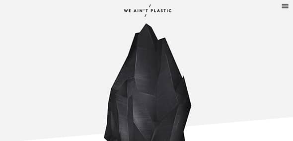 We Ain’t Plastic Website Design Concept
