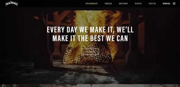 Jack Daniels Website Design