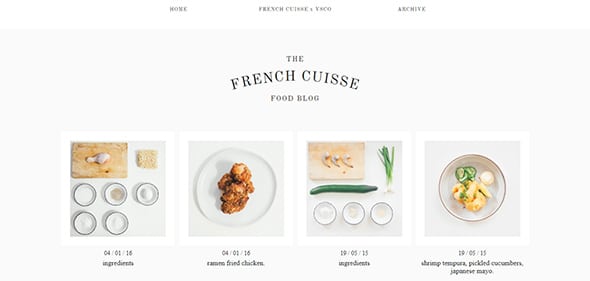 French Cuisse User-Friendly Website Concept