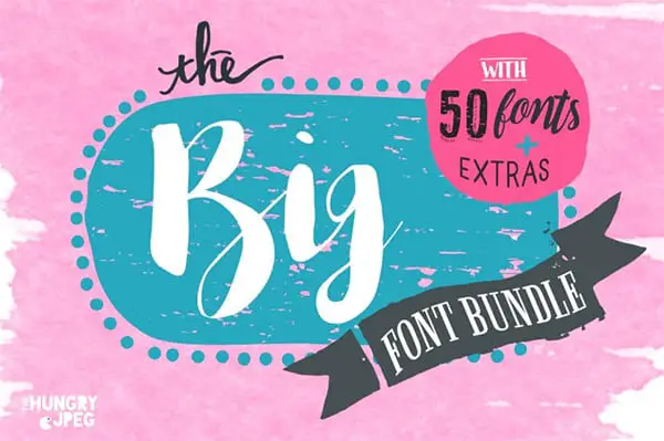 The Big 50 Fonts Bundle