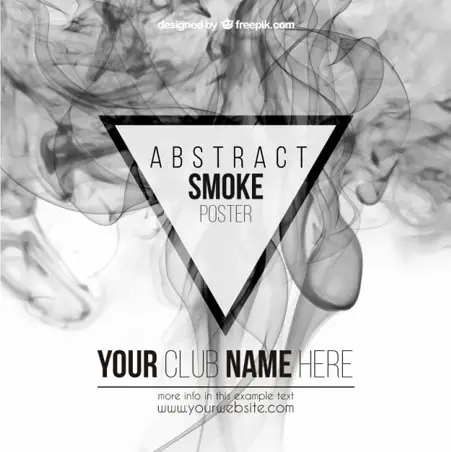 Abstract smoke poster
