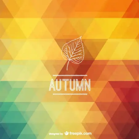 Autumn polygonal background