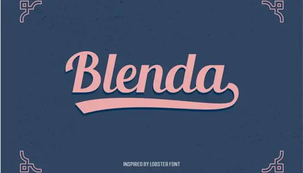 Blenda-Script---Free-Font