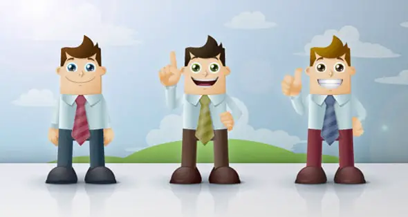 Business Man Vector Characters
