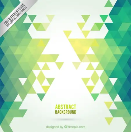 Green abstract background Polygonal Illustration Freebies