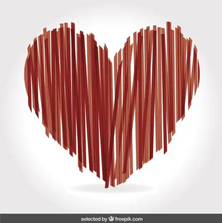 Heart made vertical stripes Free Vector Backgrounds