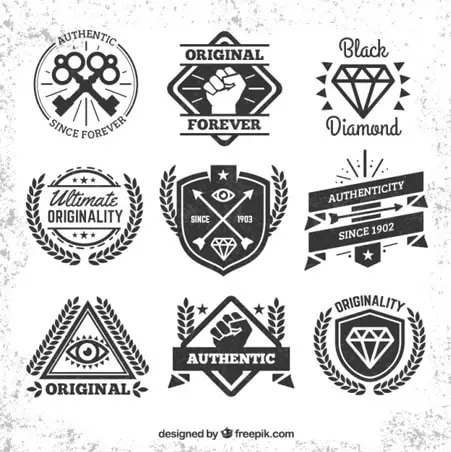 Hipster badges collection