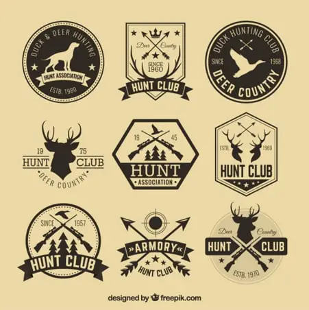 Hipster hunting badges