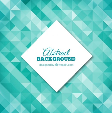 Polygonal background turquoise tones Polygonal Illustration Freebies