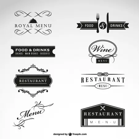 Restaurant vector free collection