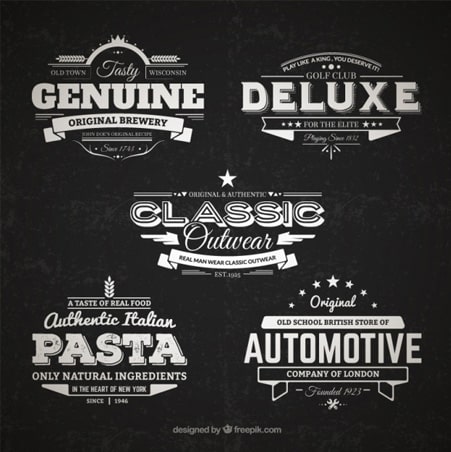 Retro badges collection Free Retro Badges