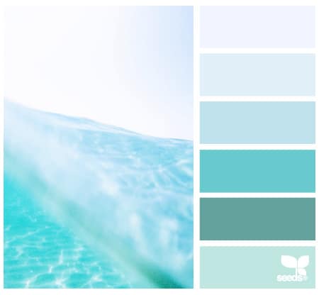 Underwater Hues Flat Color Palettes