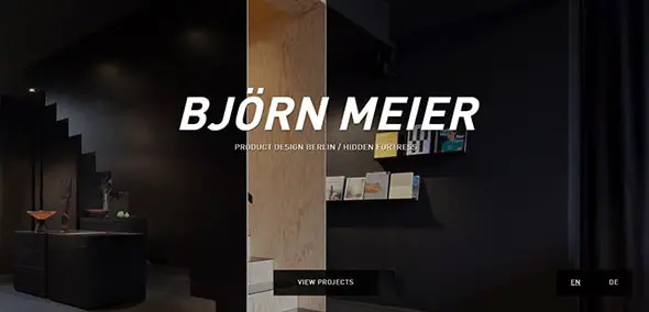 Bjorn Meier Graphic Designer Portfolio Website