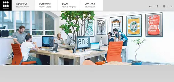 Studio Airport Graphic Designer Portfolio Website
