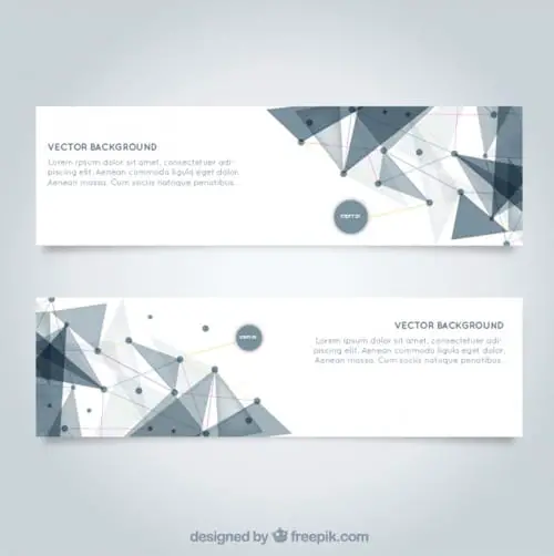 Mesh banners template