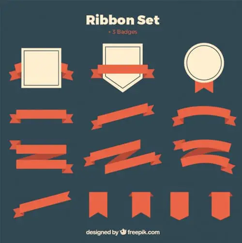 Ribbons set