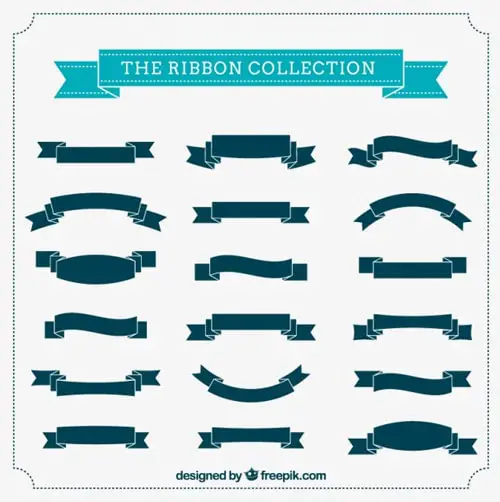 The ribbon collection Ribbon Vector Freebies 