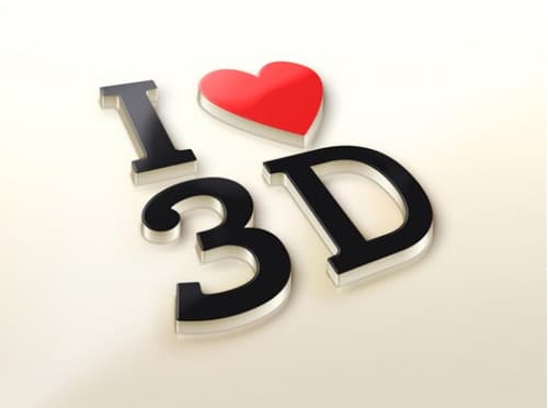 3D logo realistic mockup