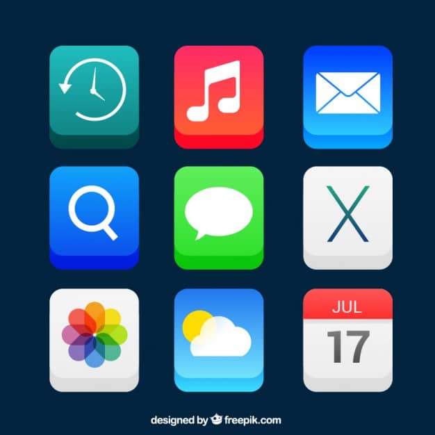 App icons 3d style