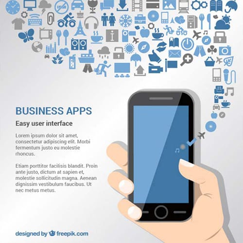 Business apps background