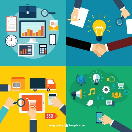 Business-roles-icons Free Business Vectors