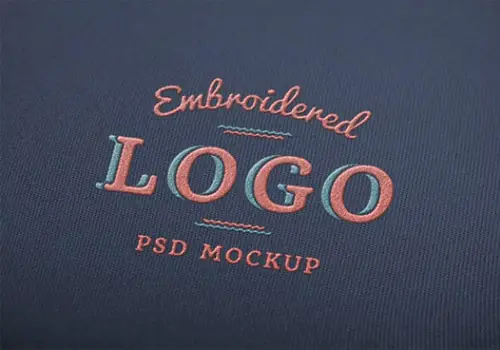 Elegant logo mockup PSD