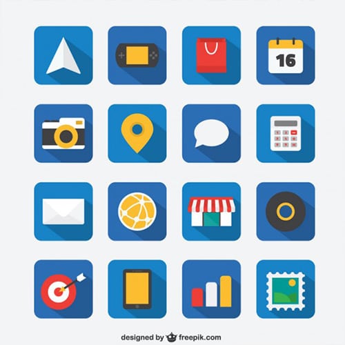 Flat-icon-set-for-Web-and-Mobile-App