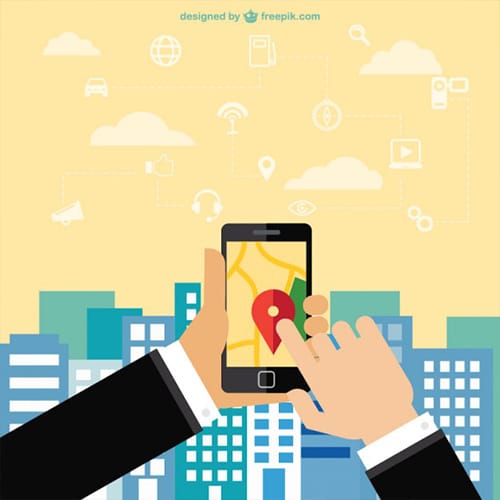 Mobile phone navigation app