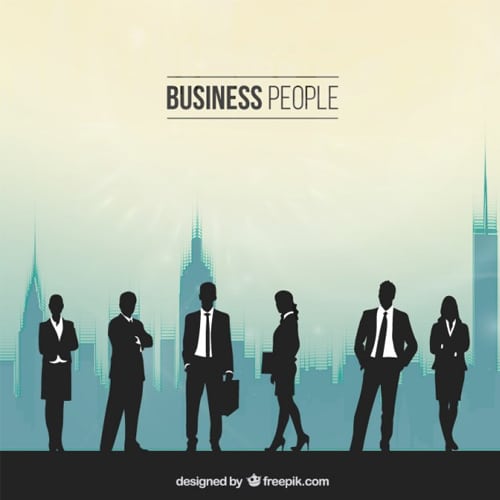Silhouettes-of-people-in-a-busy-office
