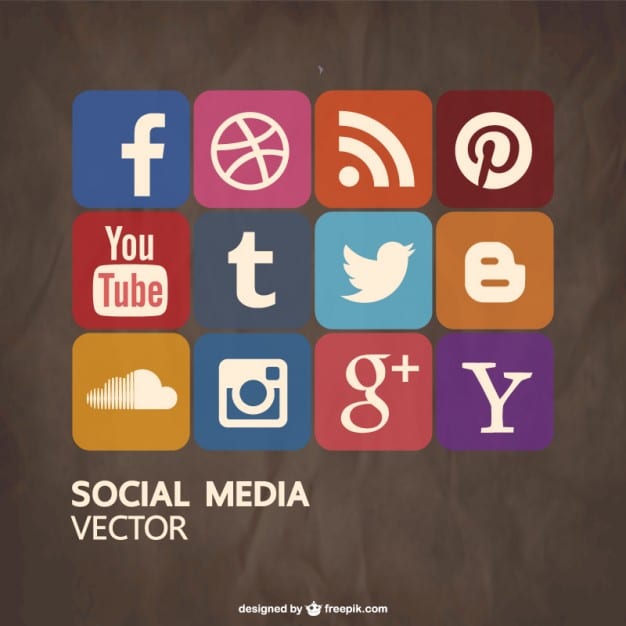 Social media free vector