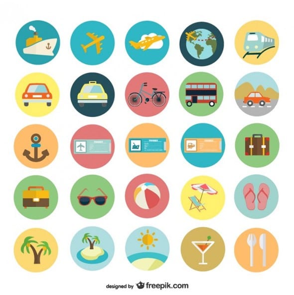 Summer-holiday-flat-icons