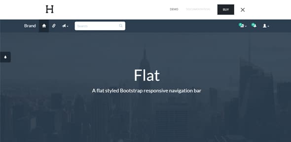 Flat---Responsive-Bootstrap-Navbar