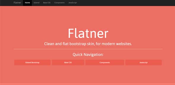 Flatner Flat Bootstrap Skin