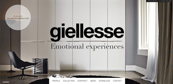 Giellesse Modern Websites With Horizontal Layouts