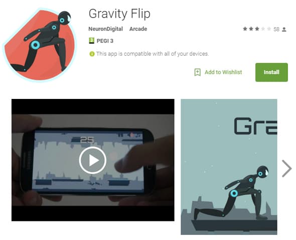 Gravity Flip Gravity Shifting Game