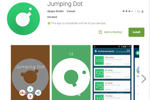 Jumping Dot Apps Templates