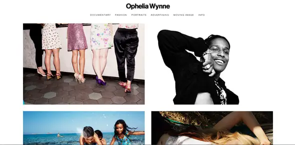 Ophelia Wynne Masculine Website Designs