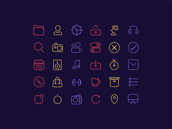 thick Free Icons