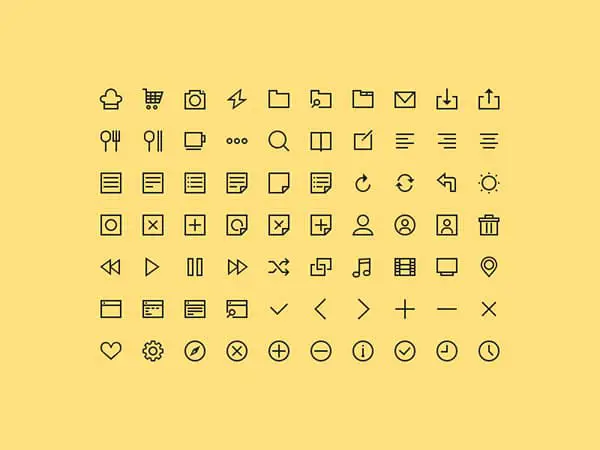 simple Free Icons Sets