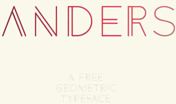 ANDERS High Quality Free Fonts