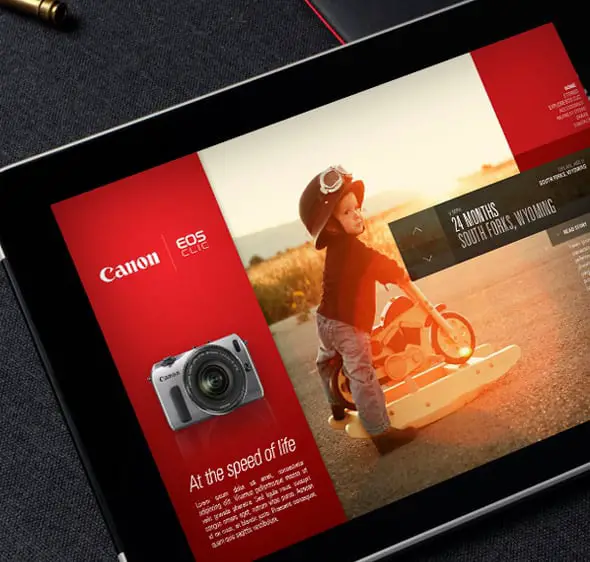 Canon EOS red website