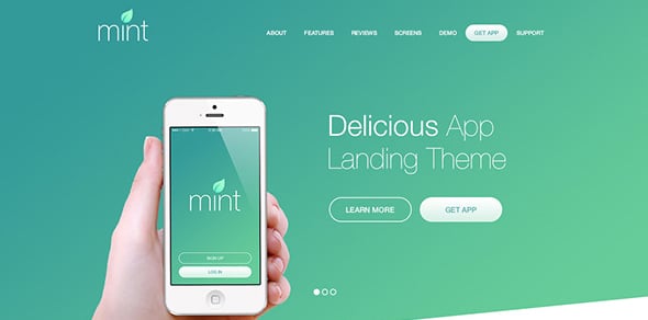 Delicious-App-Landing-WordPress-Theme