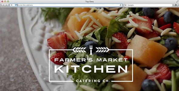 Farmer's Market Kitchen Retro Style Website Designs