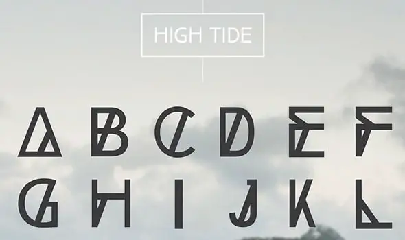 HIGH TIDE Free Font