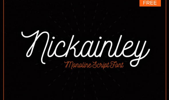 NICKAINLEY Free Font