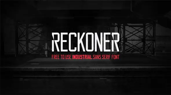 RECKONER Free Font